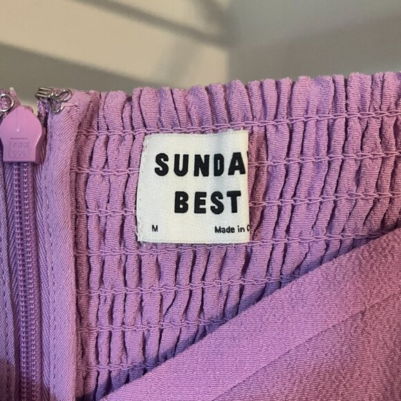 Aritzia Sunday Best Dress Pink Purple Size Medium - Picture 2 of 4